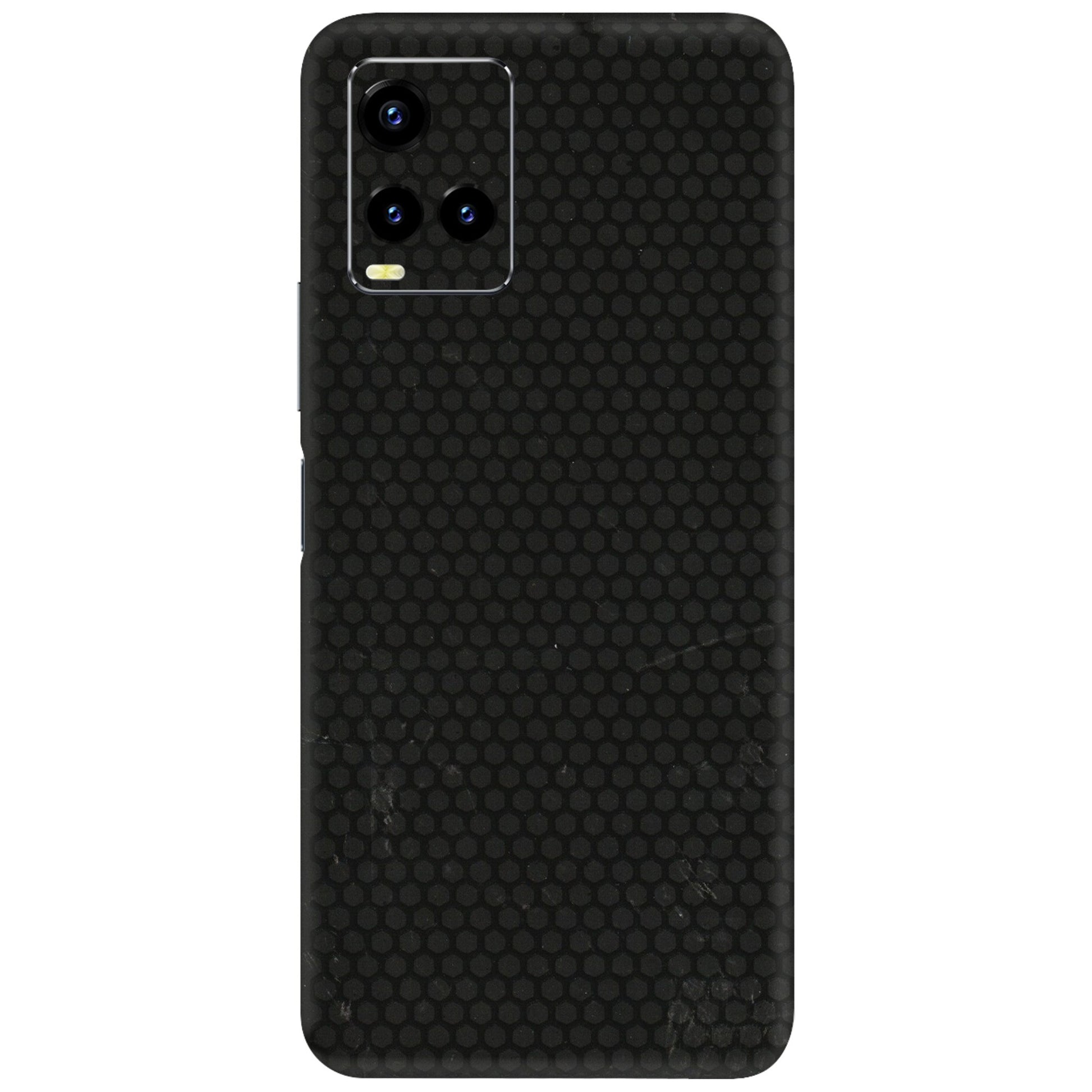 VIVO Y Series Phone Skins (All Models) - Black honeycomb - 3D Embossed Finish (L-114) Vivo Y21T