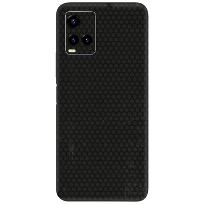 VIVO Y Series Phone Skins (All Models) - Black honeycomb - 3D Embossed Finish (L-114) Vivo Y21T
