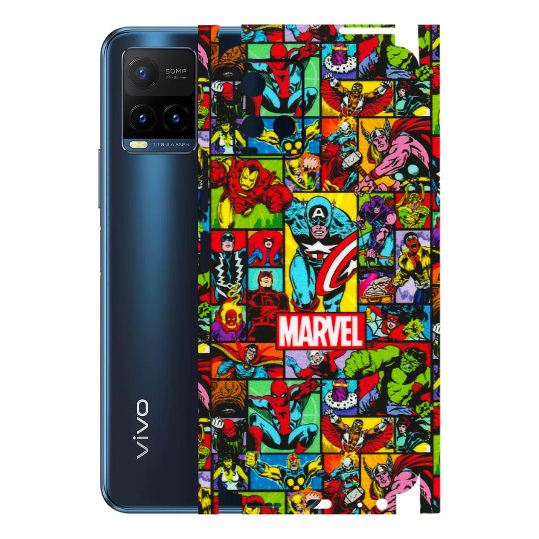 VIVO Y Series Phone Skins (All Models) - MARVELOUS Comic Characters - 3D Embossed Finish (L-129) Vivo Y21T