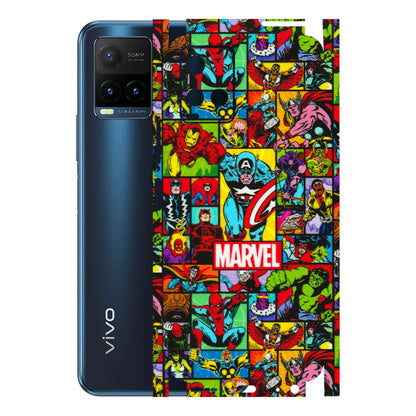 VIVO Y Series Phone Skins (All Models) - MARVELOUS Comic Characters - 3D Embossed Finish (L-129) Vivo Y21T
