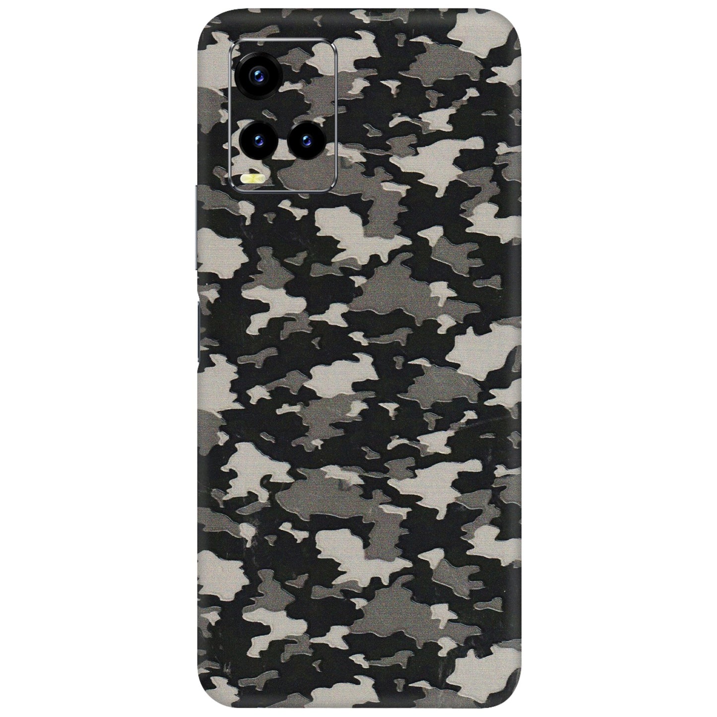 VIVO Y Series Phone Skins (All Models) - Black/Grey Camoflaunge - 3D Embossed Finish (L-142) Vivo Y21T