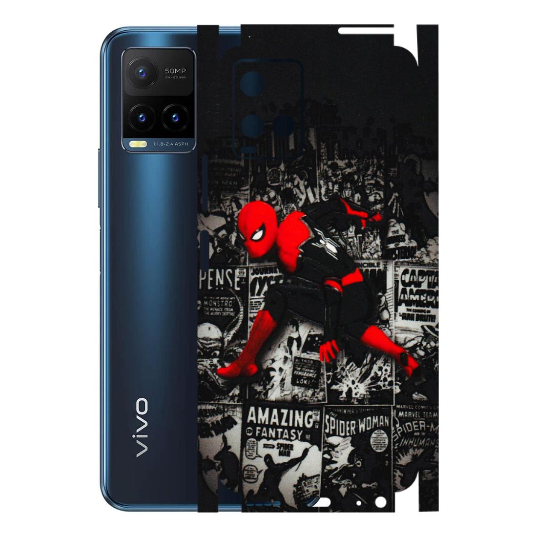 VIVO Y Series Phone Skins (All Models) - SpiderMan New - 3D Embossed Finish (L-162) Vivo Y21T