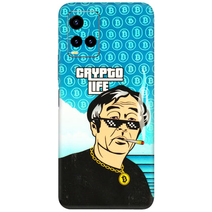 VIVO Y Series Phone Skins (All Models) - Crypto Thug Life - 3D Embossed Finish (L-179) Vivo Y21T