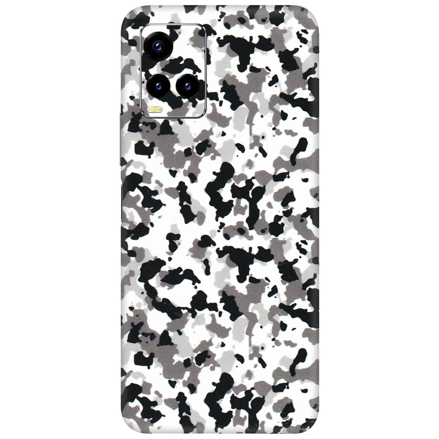 VIVO Y Series Phone Skins (All Models) - White Black Camouflage - 3D Embossed Finish (L-18) Vivo Y21T
