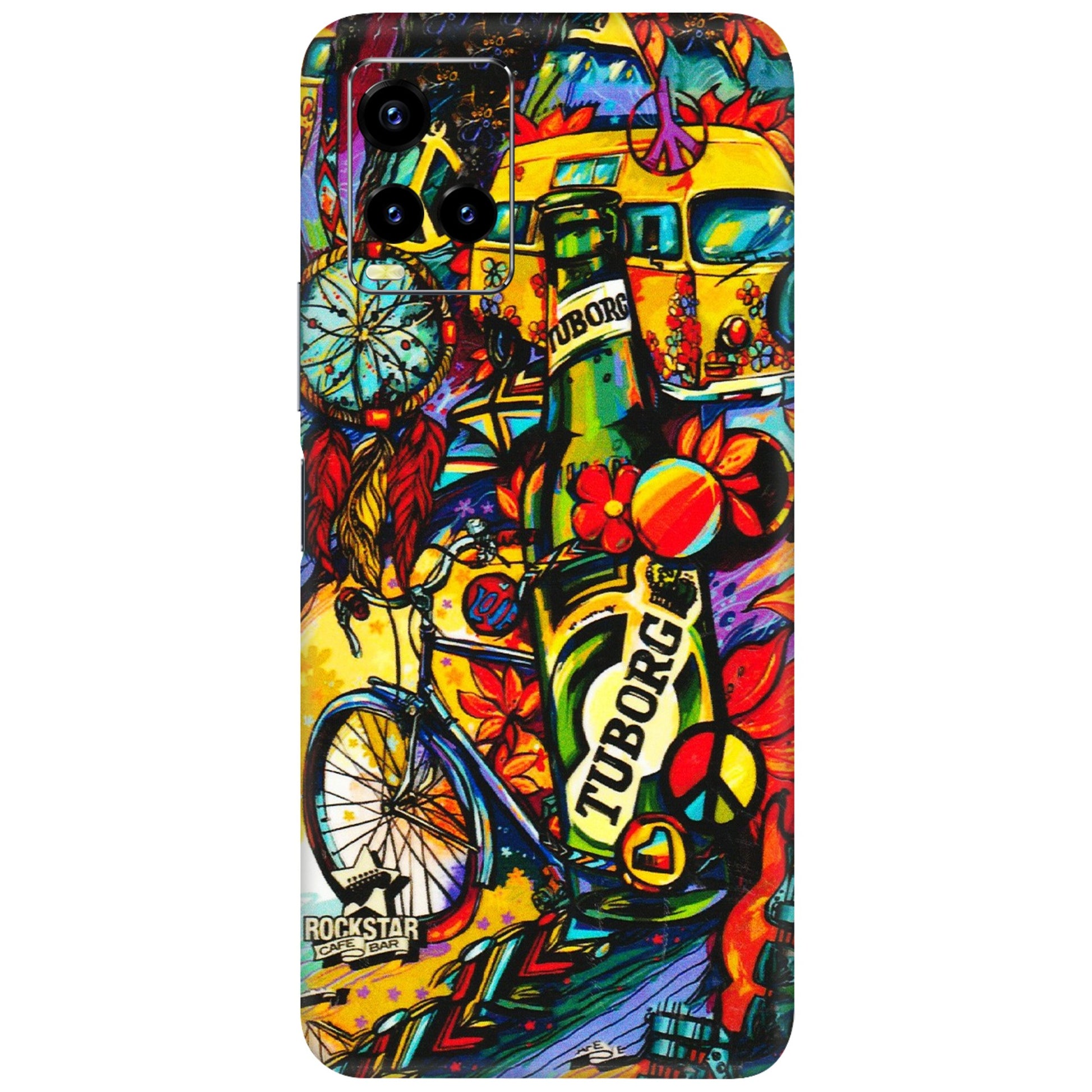 VIVO Y Series Phone Skins (All Models) - Cool Beer Bottle - 3D Embossed Finish (L-193) Vivo Y21T