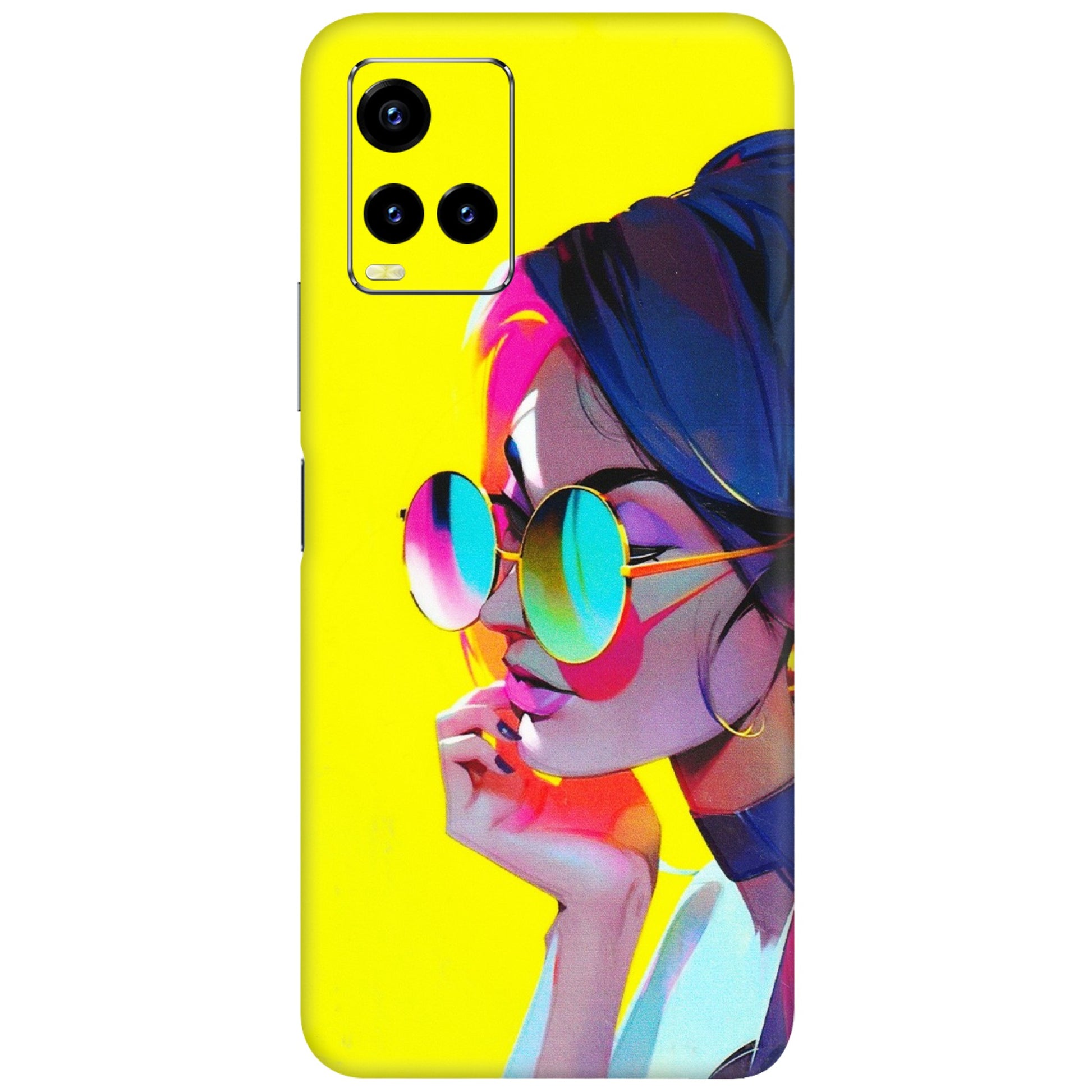 VIVO Y Series Phone Skins (All Models) - Bold Stylish Girl - 3D Embossed Finish (L-222) Vivo Y21T