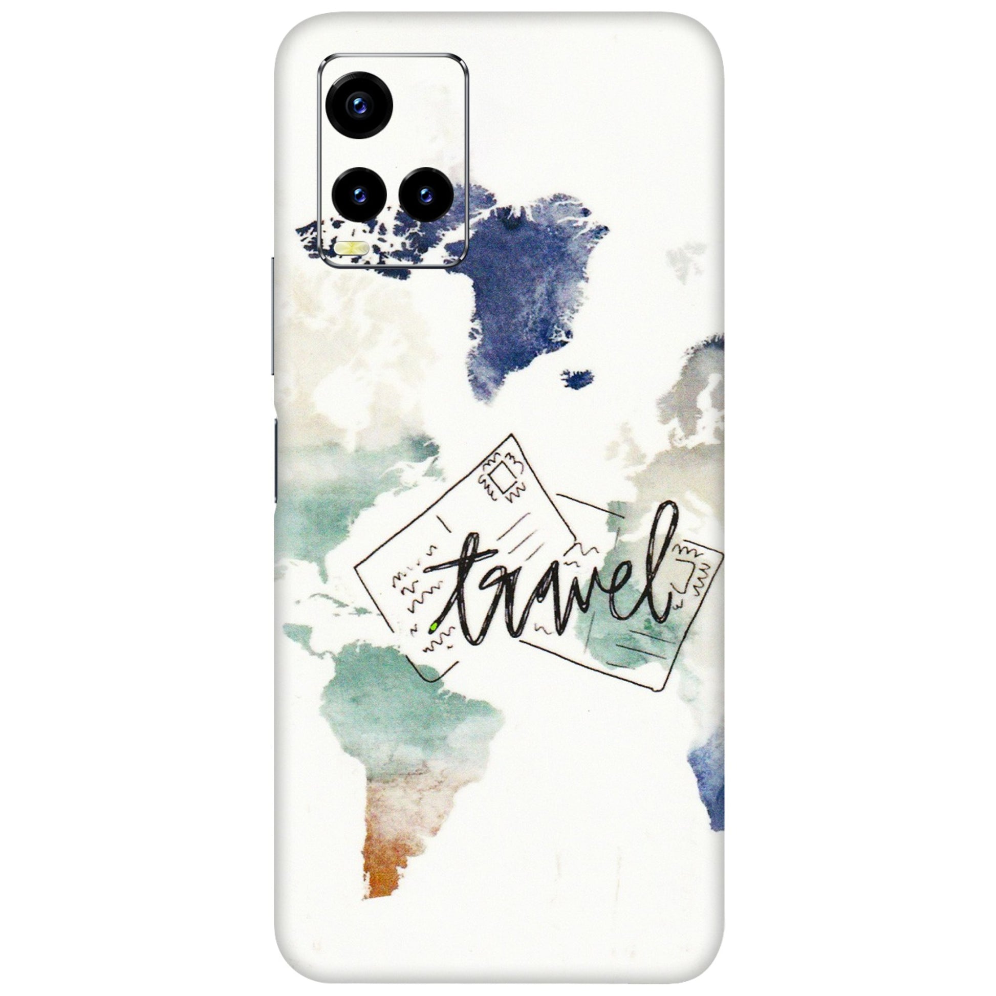 VIVO Y Series Phone Skins (All Models) - Travel The World - 3D Embossed Finish (L-232) Vivo Y21T