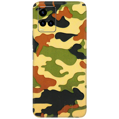 VIVO Y Series Phone Skins (All Models) - Indian Military - 3D Embossed Finish (L-234) Vivo Y21T
