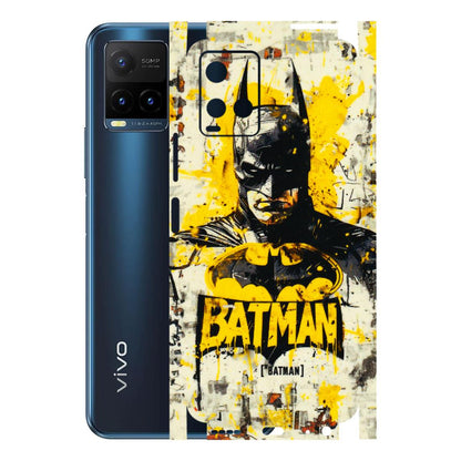 VIVO Y Series Phone Skins (All Models) - Batman Yellow BT - 3D Embossed Finish (L-304) Vivo Y21T