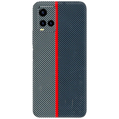 VIVO Y Series Phone Skins (All Models) - Blue Sober Lines - 3D Embossed Finish (L-305) Vivo Y21T
