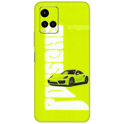 VIVO Y Series Phone Skins (All Models) - Lime Green Porche - 3D Embossed Finish (L-30) Vivo Y21T