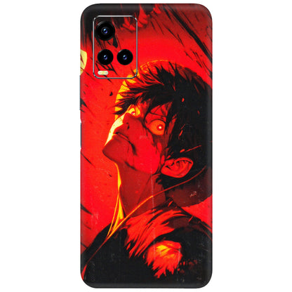 VIVO Y Series Phone Skins (All Models) - D.Luffy Power Up One Piece Anime - 3D Embossed Finish (L-326) Vivo Y21T