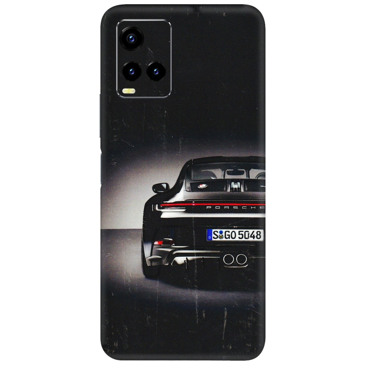 VIVO Y Series Phone Skins (All Models) - New Black Porsche GT3 - 3D Embossed Finish (L-327) Vivo Y21T