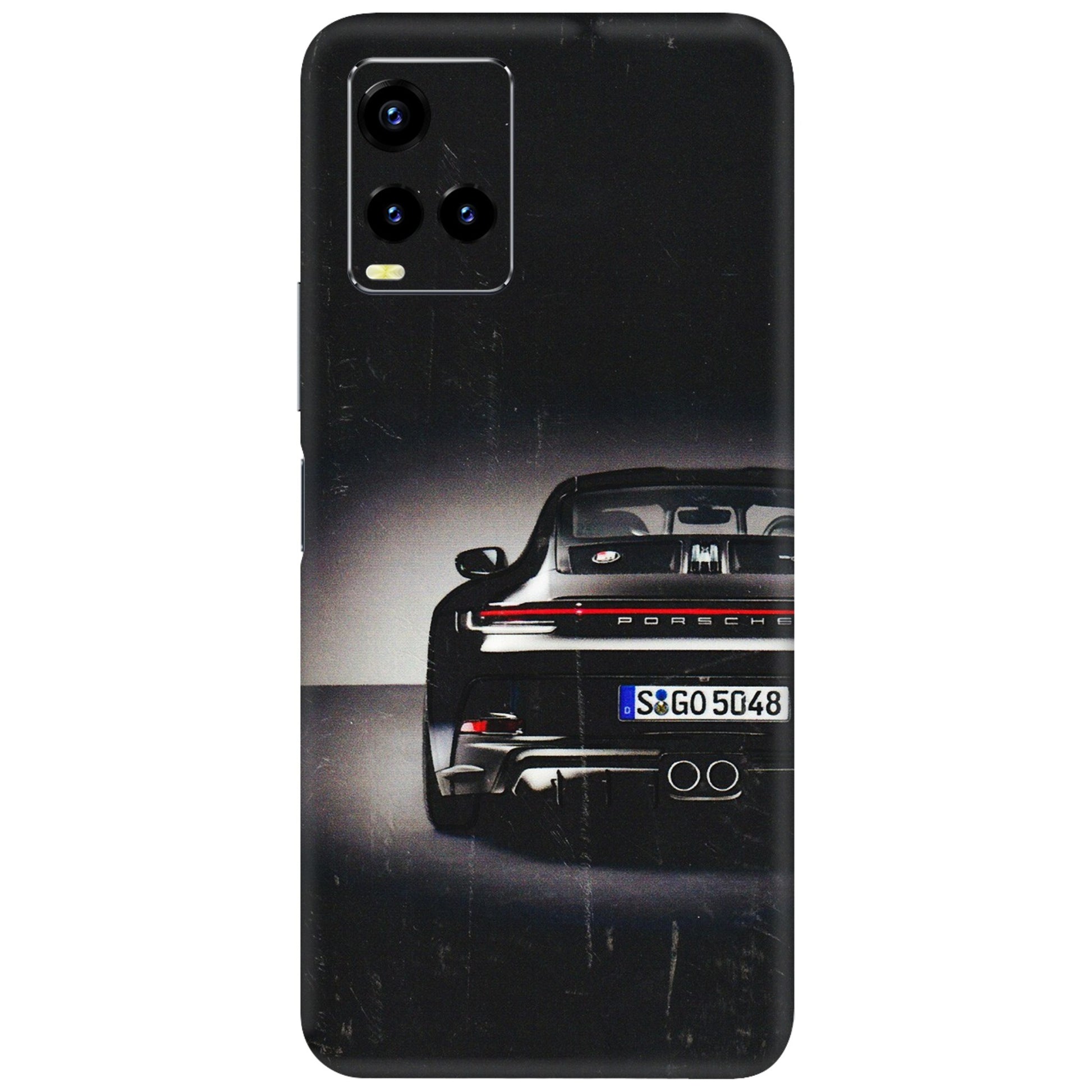 VIVO Y Series Phone Skins (All Models) - New Black Porsche GT3 - 3D Embossed Finish (L-327) Vivo Y21T