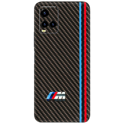 VIVO Y Series Phone Skins (All Models) - BM Carbon Fiber Feels - 3D Embossed Finish (L-38) Vivo Y21T
