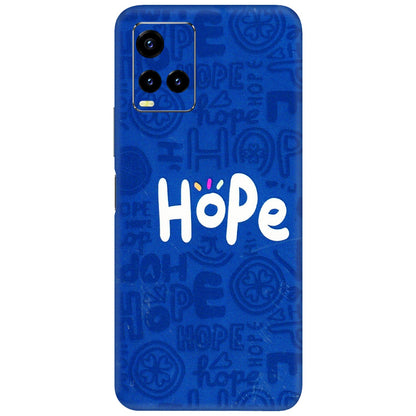 VIVO Y Series Phone Skins (All Models) - Hope Doodles Blue - 3D Embossed Finish (L-43) Vivo Y21T