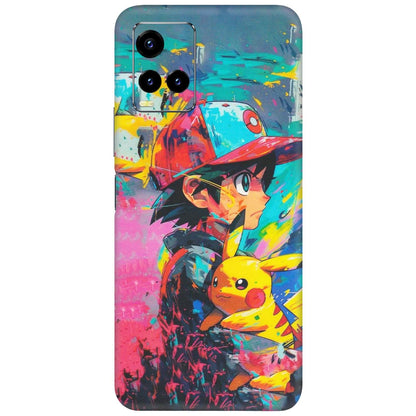 VIVO Y Series Phone Skins (All Models) - Ash & Pikachu - Matte Finish (M-26)