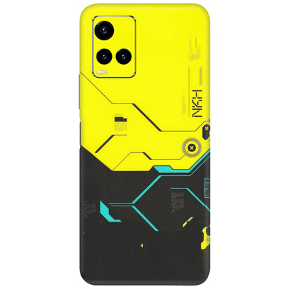 VIVO Y Series Phone Skins (All Models) - Black Yellow Technica - Matte Finish (M-53) Vivo Y21T