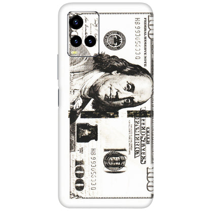 VIVO Y Series Phone Skins (All Models) - 100 Dollar Currency - Transparent Finish (T-01) Vivo Y21T