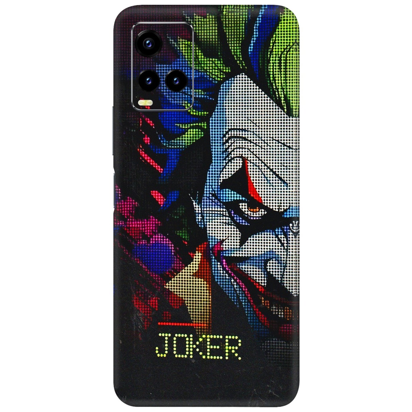 VIVO Y Series Phone Skins (All Models) - Joker Dot Matrix - 3D Embossed Finish (L-08) Vivo Y21 2021