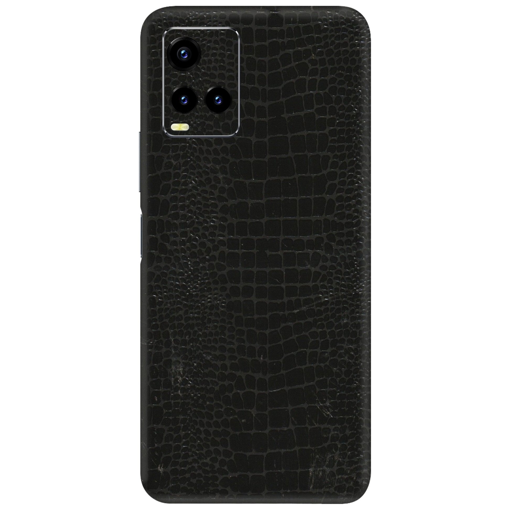 VIVO Y Series Phone Skins (All Models) - Snake Leather Black - 3D Embossed Finish (L-107) Vivo Y21 2021