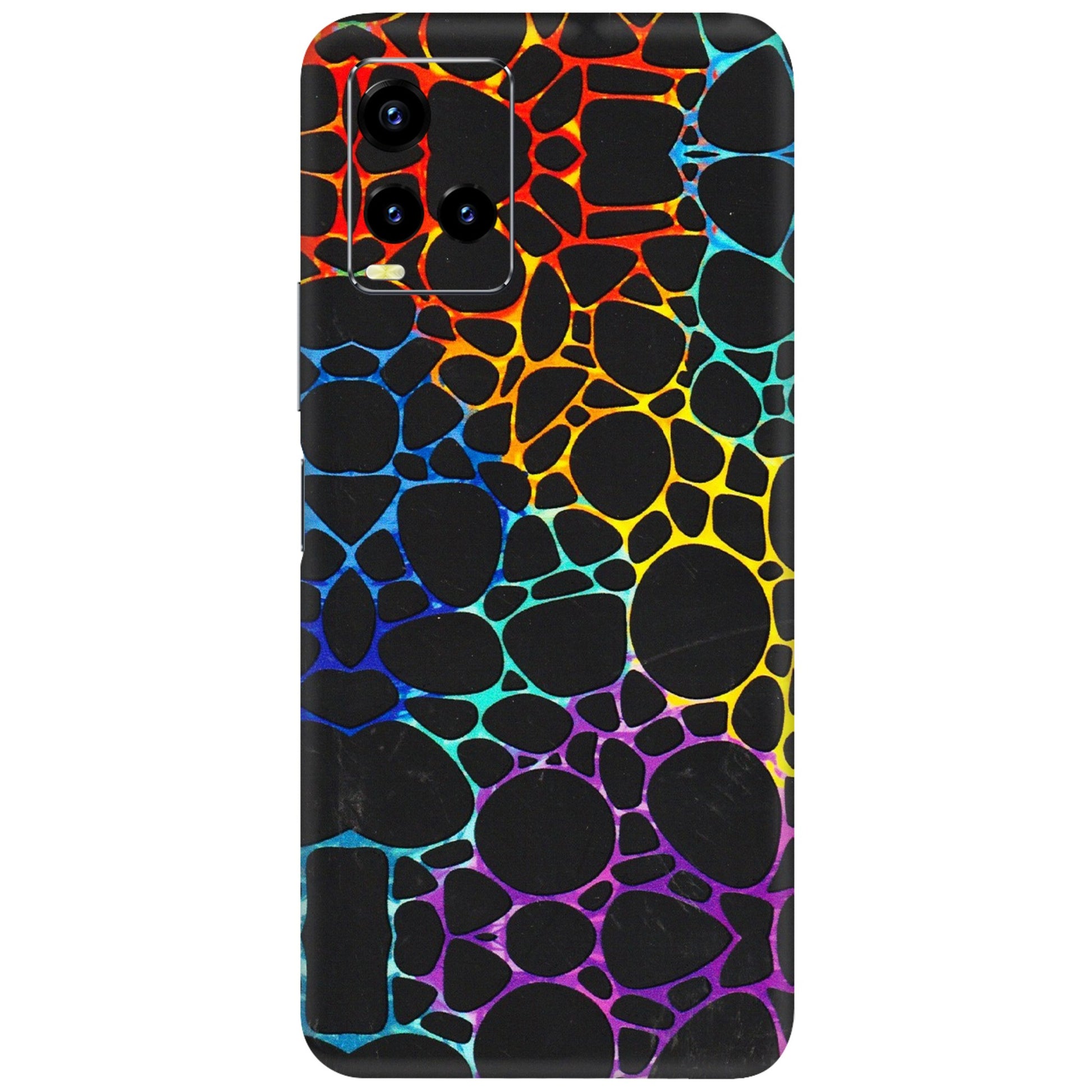 VIVO Y Series Phone Skins (All Models) - Abstract Art MultiColour - 3D Embossed Finish (L-133) Vivo Y21 2021