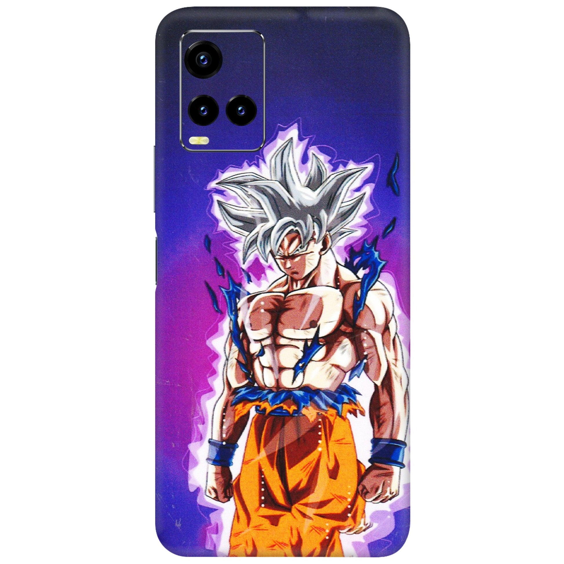 VIVO Y Series Phone Skins (All Models) - Goku Purple Anime - 3D Embossed Finish (L-147) Vivo Y21 2021