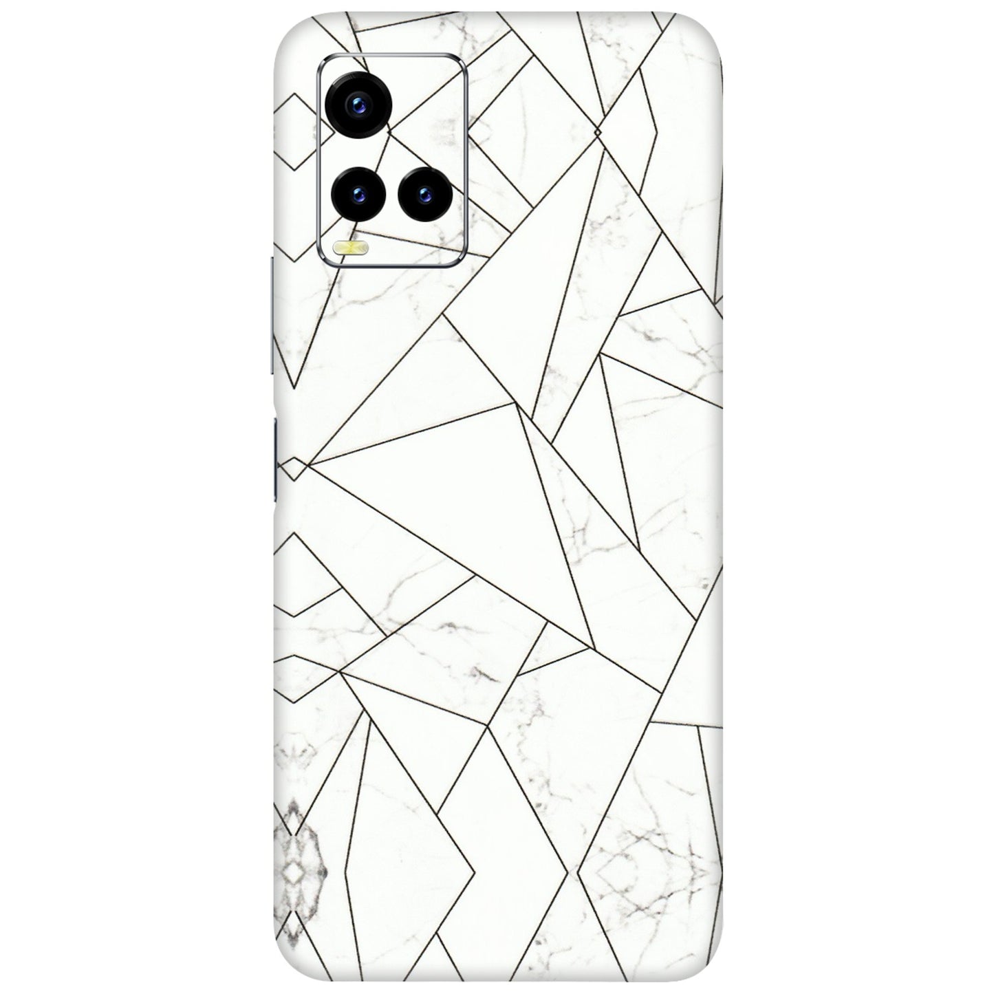 VIVO Y Series Phone Skins (All Models) - Luxury White Marble Effect - 3D Embossed Finish (L-168) Vivo Y21 2021