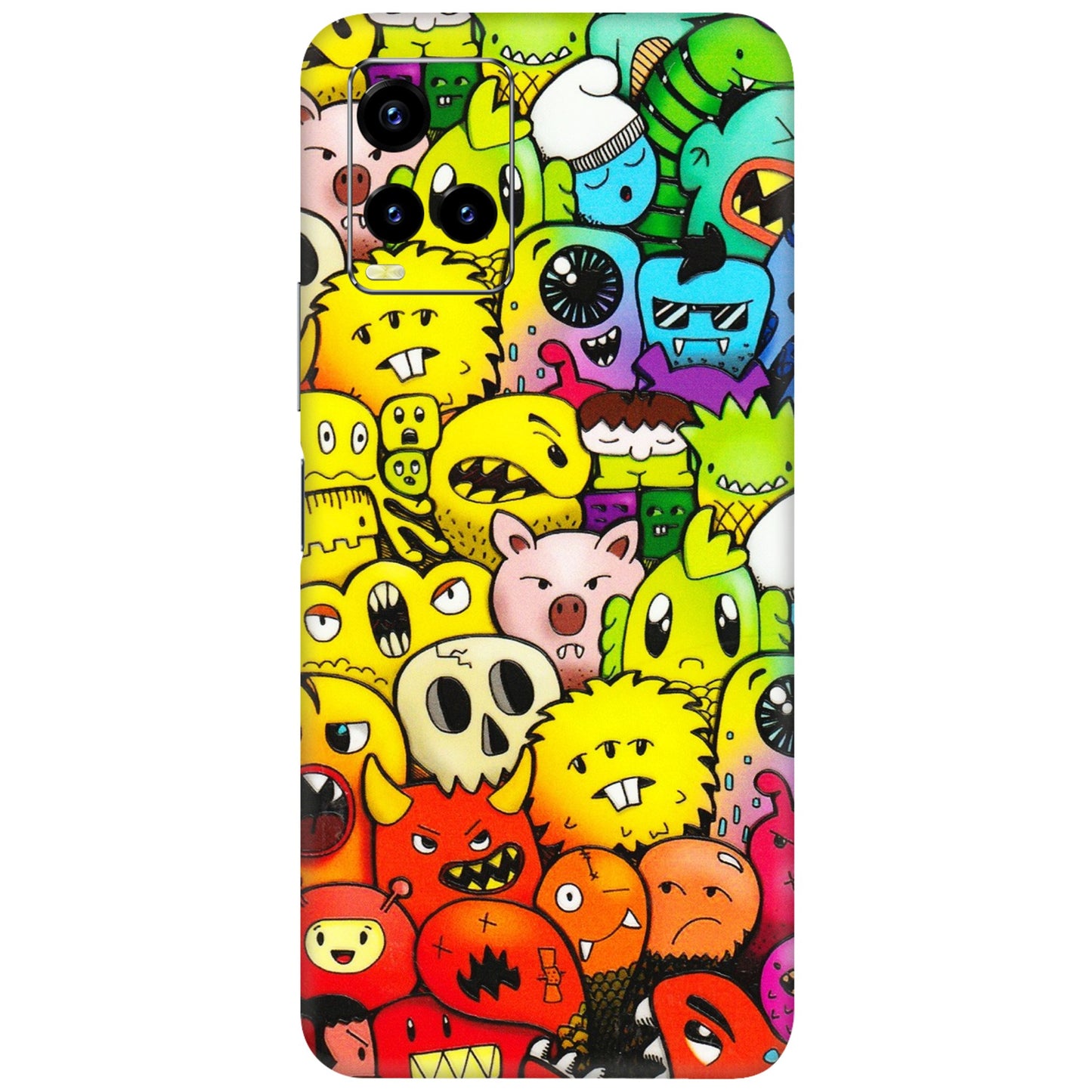 VIVO Y Series Phone Skins (All Models) - Angry Funkies - 3D Embossed Finish (L-169) Vivo Y21 2021