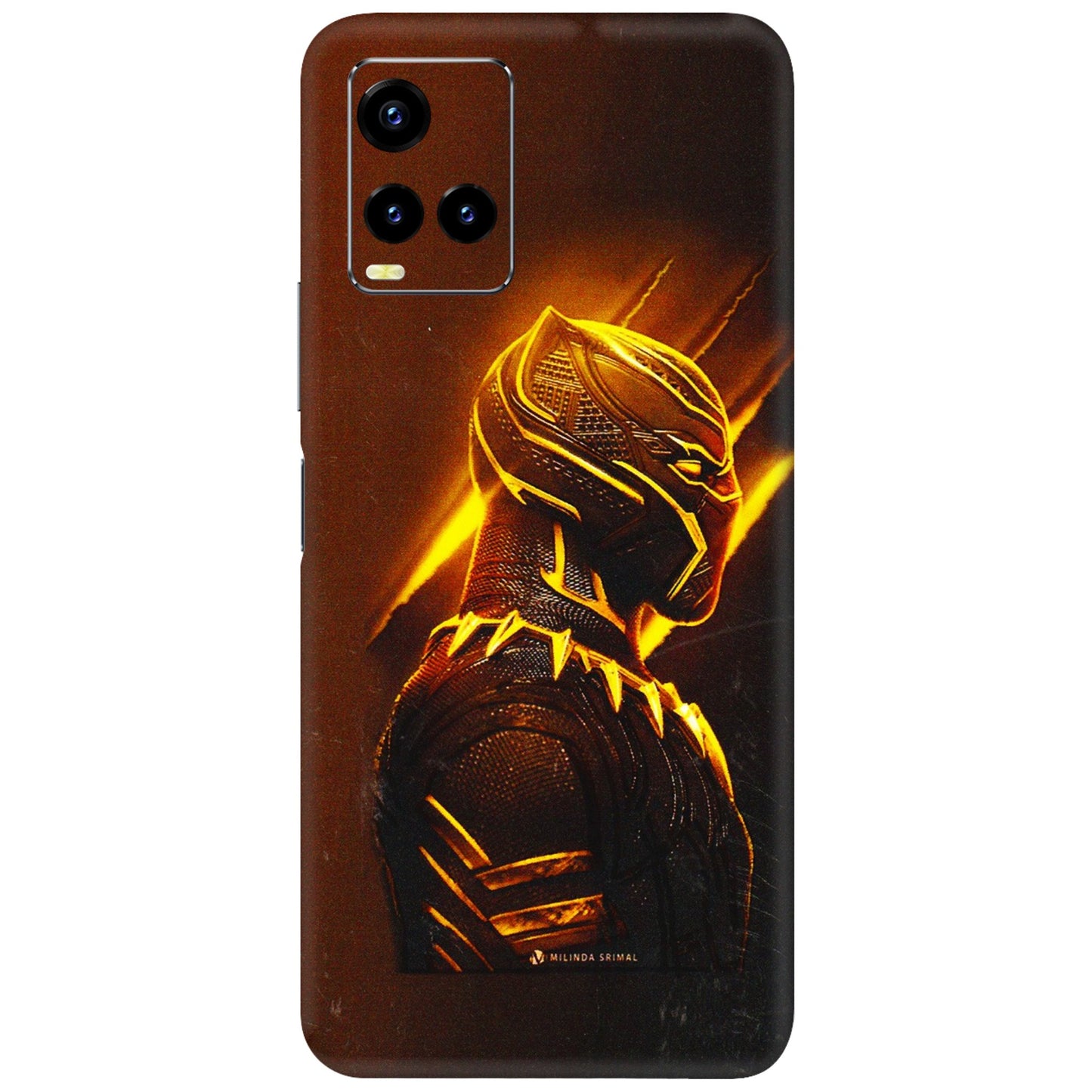 VIVO Y Series Phone Skins (All Models) - Gold Black Panther - 3D Embossed Finish (L-181) Vivo Y21 2021