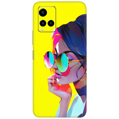 VIVO Y Series Phone Skins (All Models) - Bold Stylish Girl - 3D Embossed Finish (L-222) Vivo Y21 2021