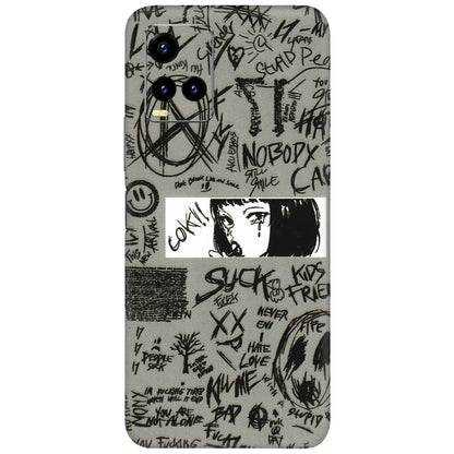 VIVO Y Series Phone Skins (All Models) - Never Have Love Anime - 3D Embossed Finish (L-260) Vivo Y21 2021
