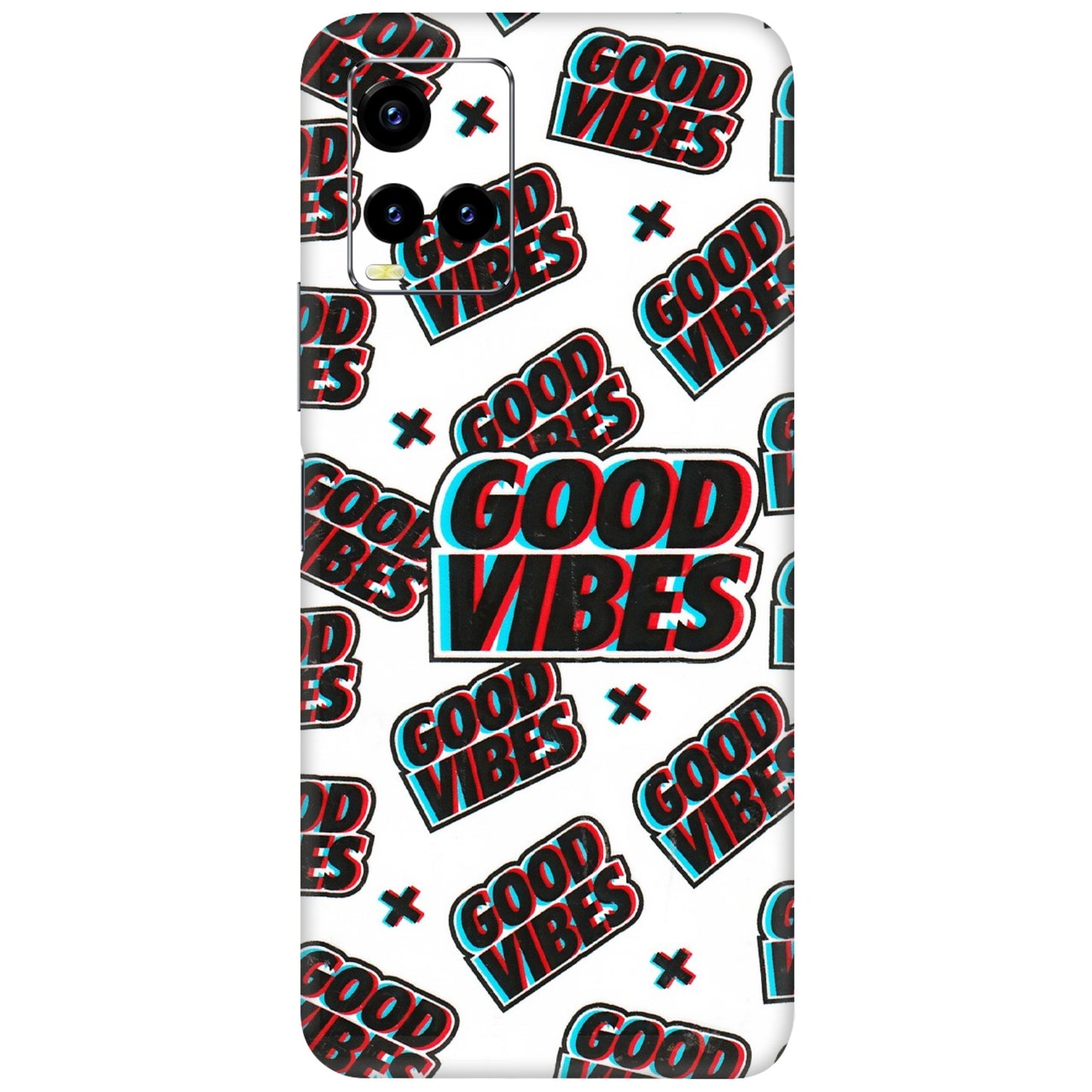 VIVO Y Series Phone Skins (All Models) - Good Vibes - 3D Embossed Finish (L-282) Vivo Y21 2021
