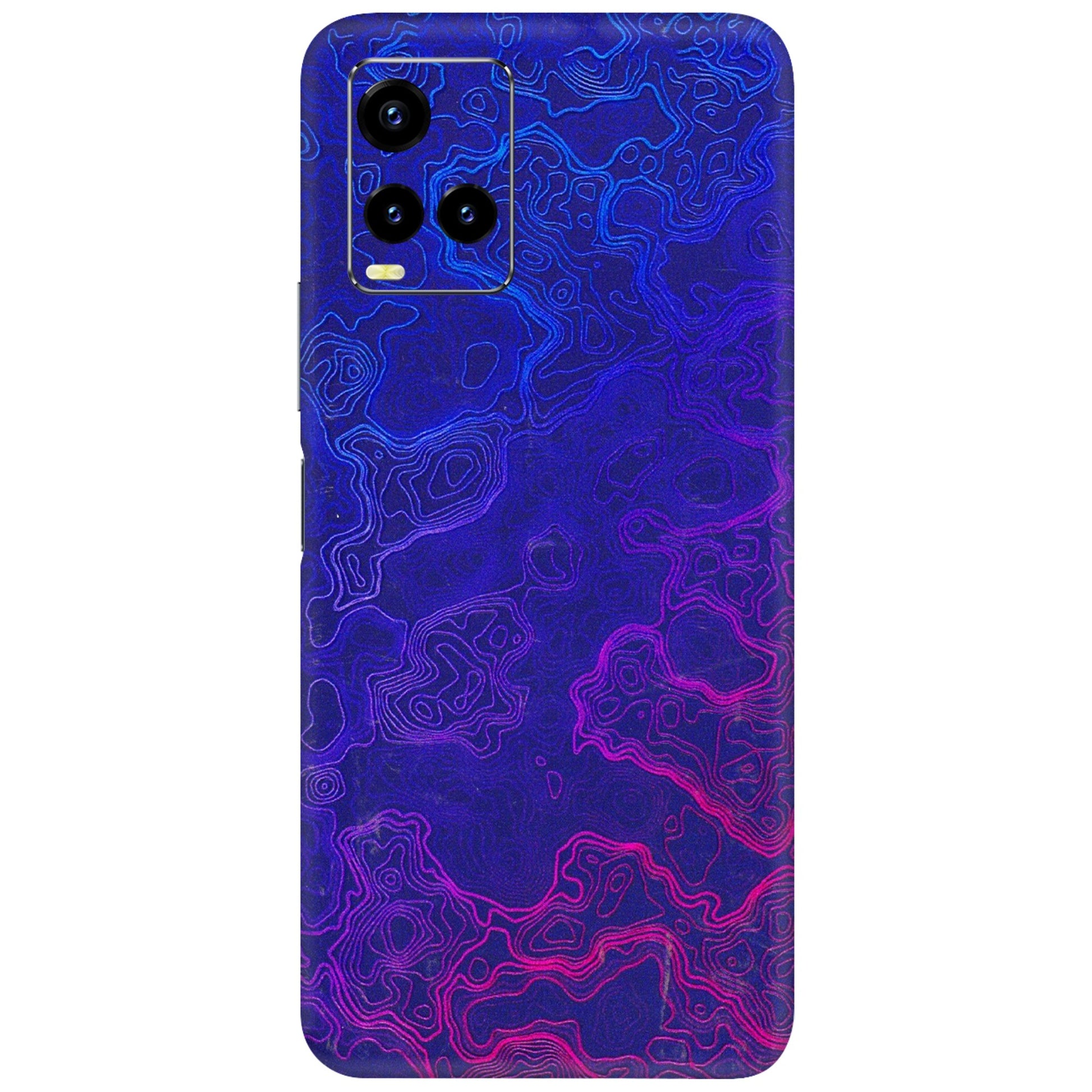 VIVO Y Series Phone Skins (All Models) - Purple Ripples Swirl - 3D Embossed Finish (L-314) Vivo Y21 2021