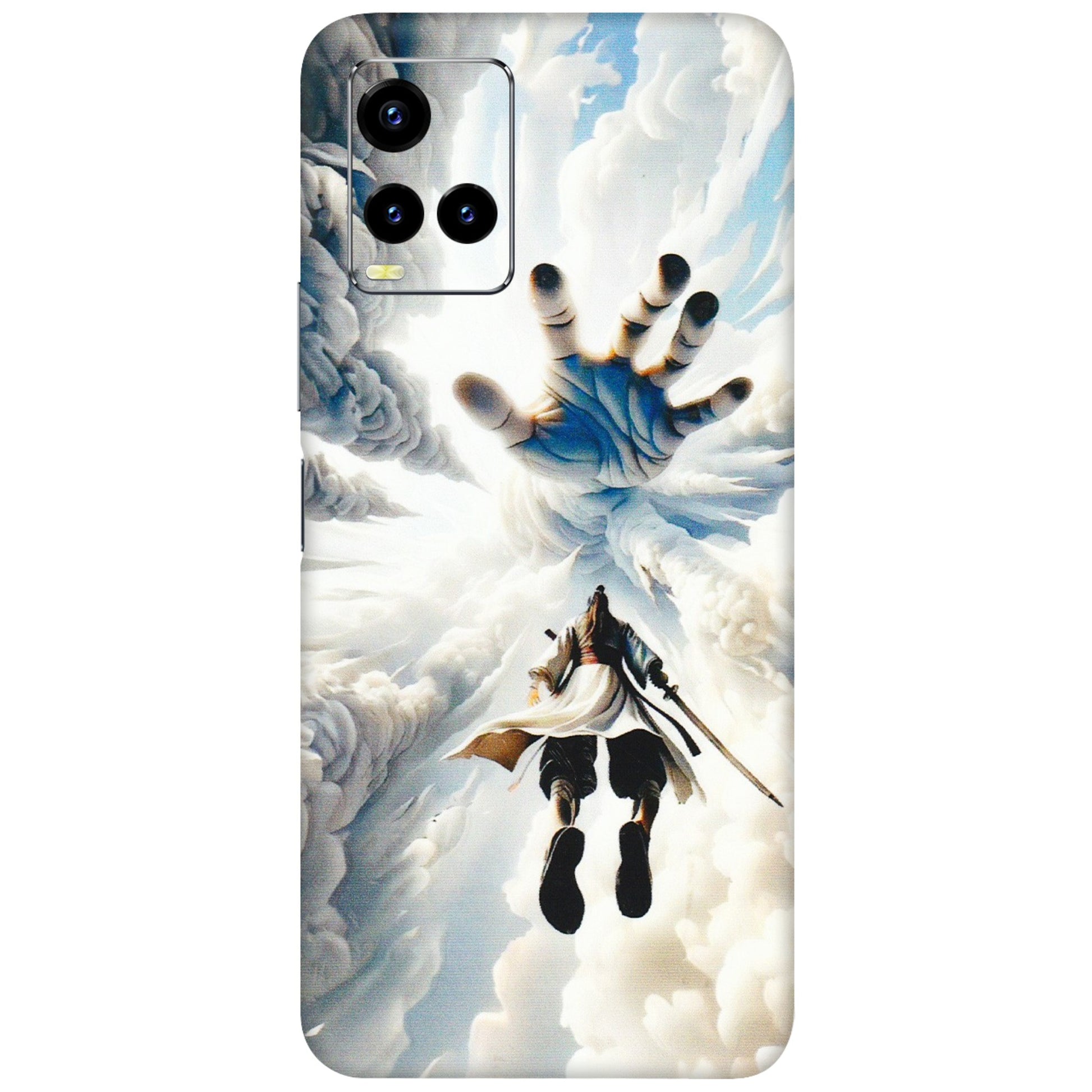 VIVO Y Series Phone Skins (All Models) - Big Hand With Monkey King - 3D Embossed Finish (L-323) Vivo Y21 2021