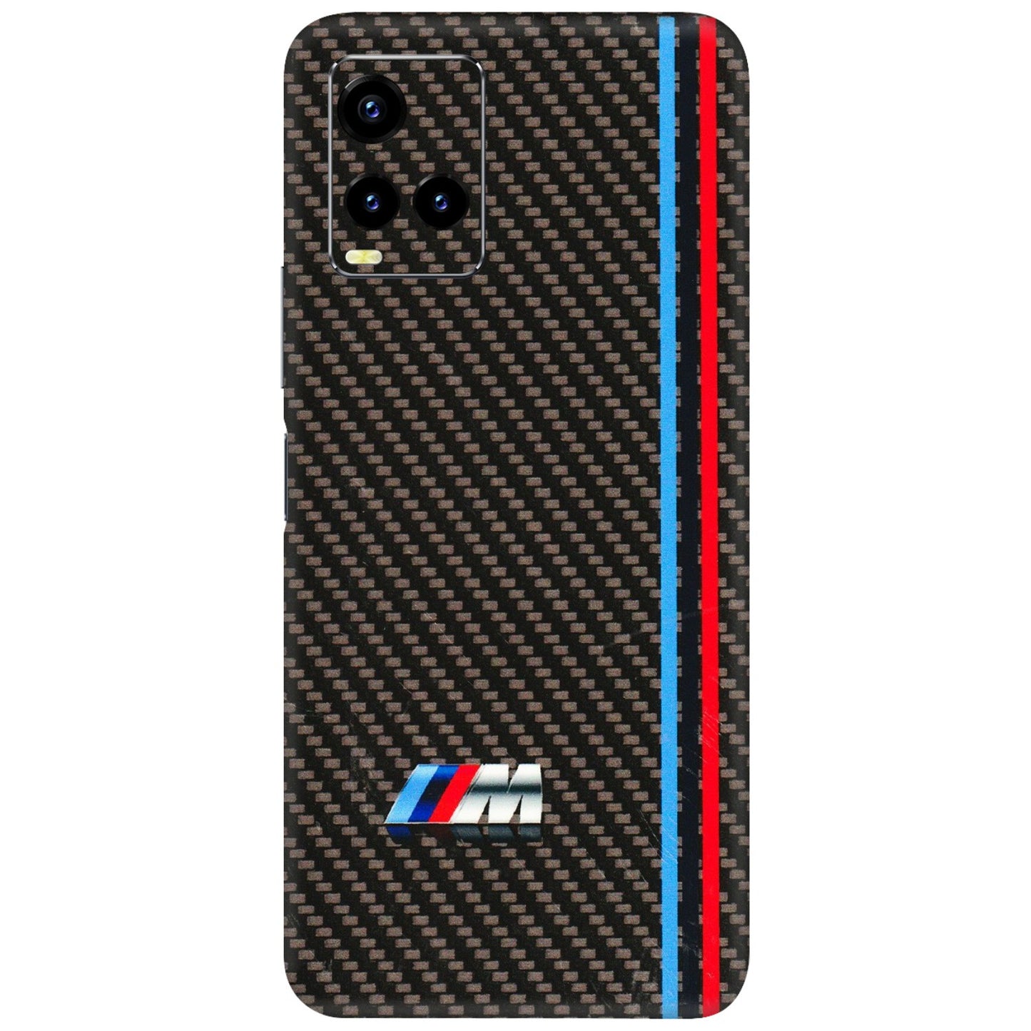 VIVO Y Series Phone Skins (All Models) - BM Carbon Fiber Feels - 3D Embossed Finish (L-38) Vivo Y21 2021