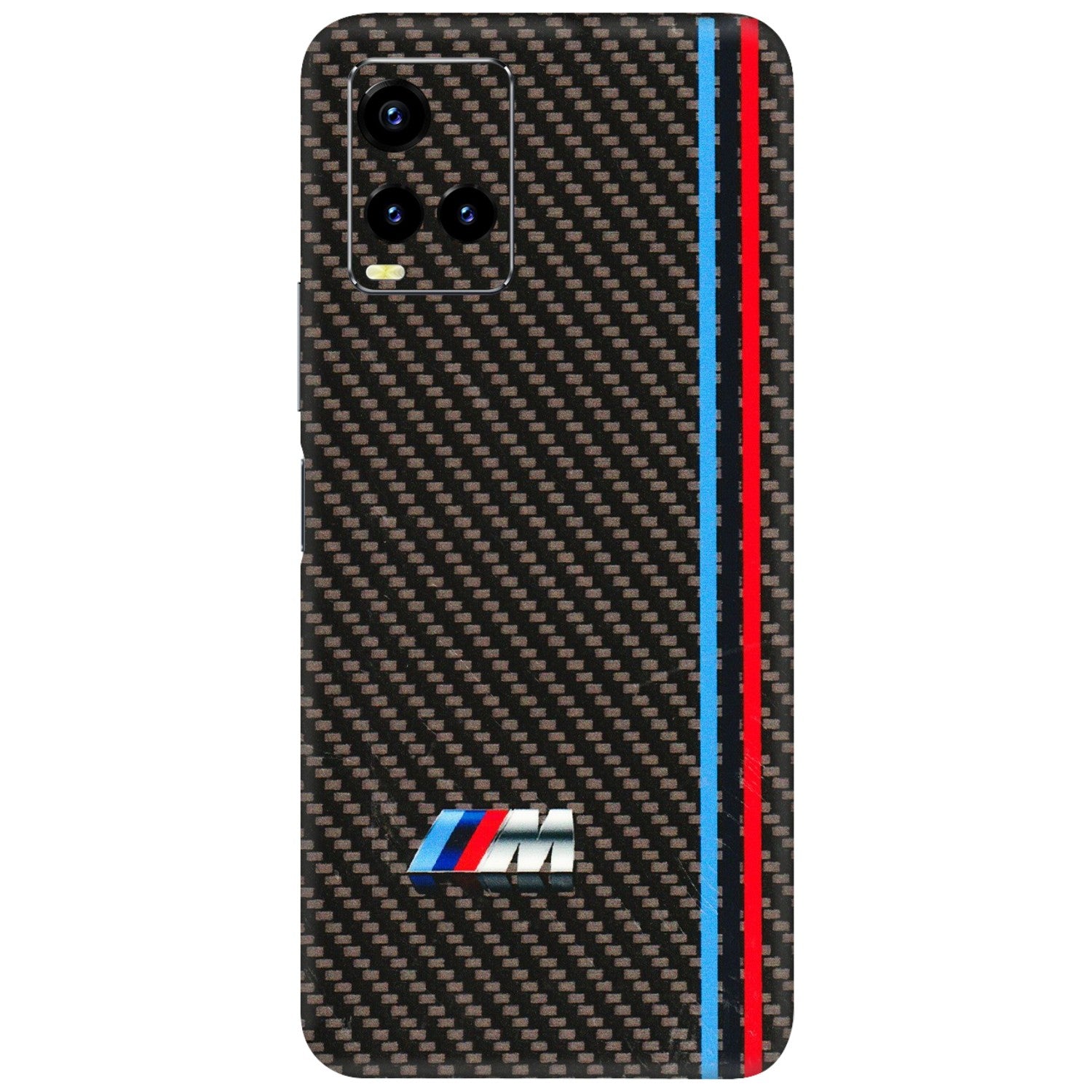 VIVO Y Series Phone Skins (All Models) - BM Carbon Fiber Feels - 3D Embossed Finish (L-38) Vivo Y21 2021