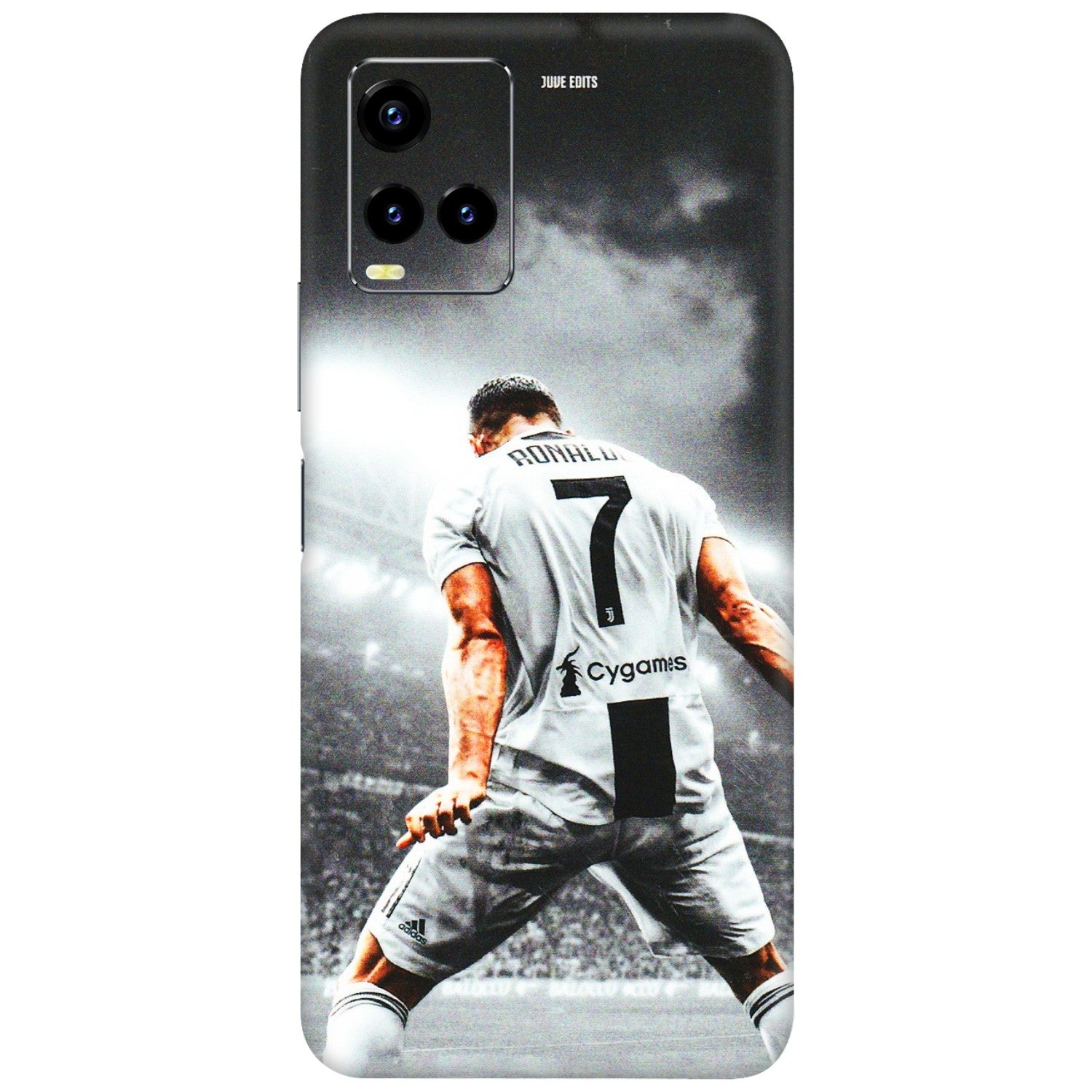 VIVO Y Series Phone Skins (All Models) - Ronaldo CR7 Crazy - 3D Embossed Finish (L-44) Vivo Y21 2021