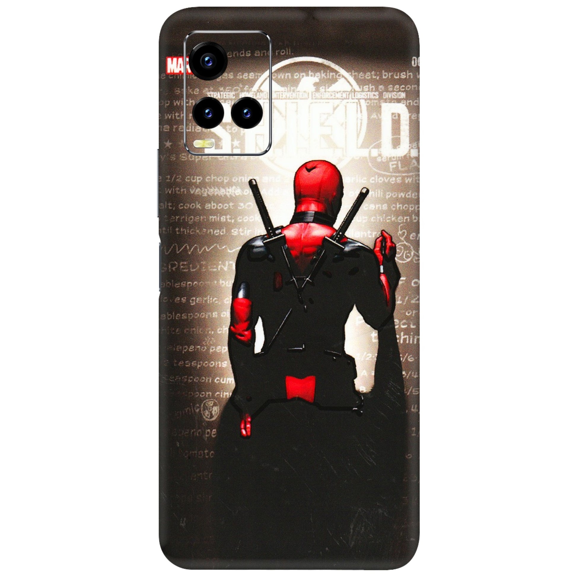 VIVO Y Series Phone Skins (All Models) - Deadpool - 3D Embossed Finish (L-56) Vivo Y21 2021