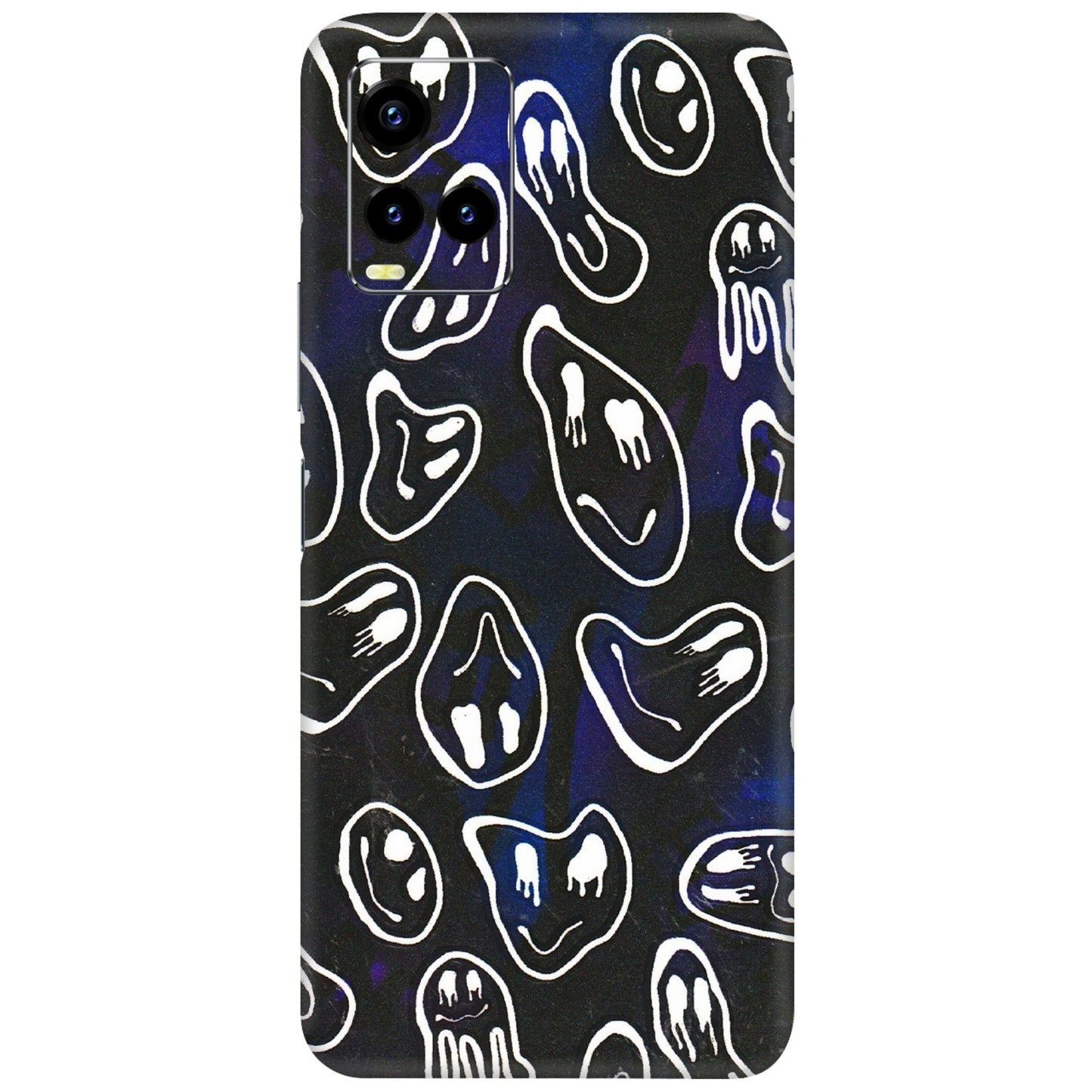 VIVO Y Series Phone Skins (All Models) - Distorted Smileys - 3D Embossed Finish (L-92) Vivo Y21 2021