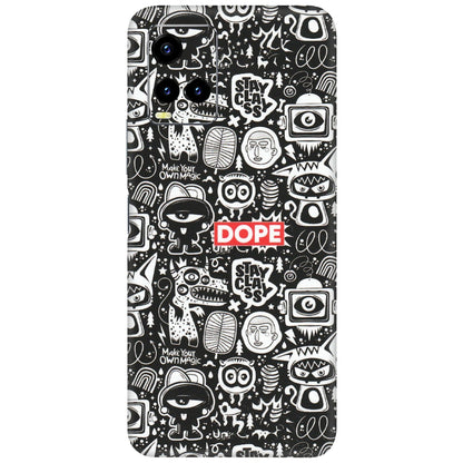 VIVO Y Series Phone Skins (All Models) - Dope Stay Classy Black Doodles - Matte Finish (M-126) Vivo Y21 2021