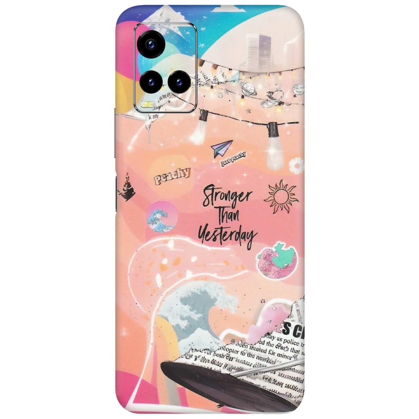 VIVO Y Series Phone Skins (All Models) - Stronger Then Yesterday - Matte Finish (M-128) Vivo Y21 2021