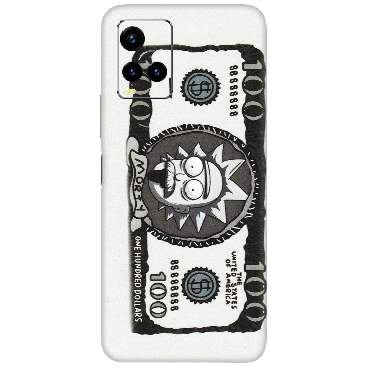 VIVO Y Series Phone Skins (All Models) - Rick And Morty Hundred Dollar Anime - Matte Finish (M-161) Vivo Y21 2021