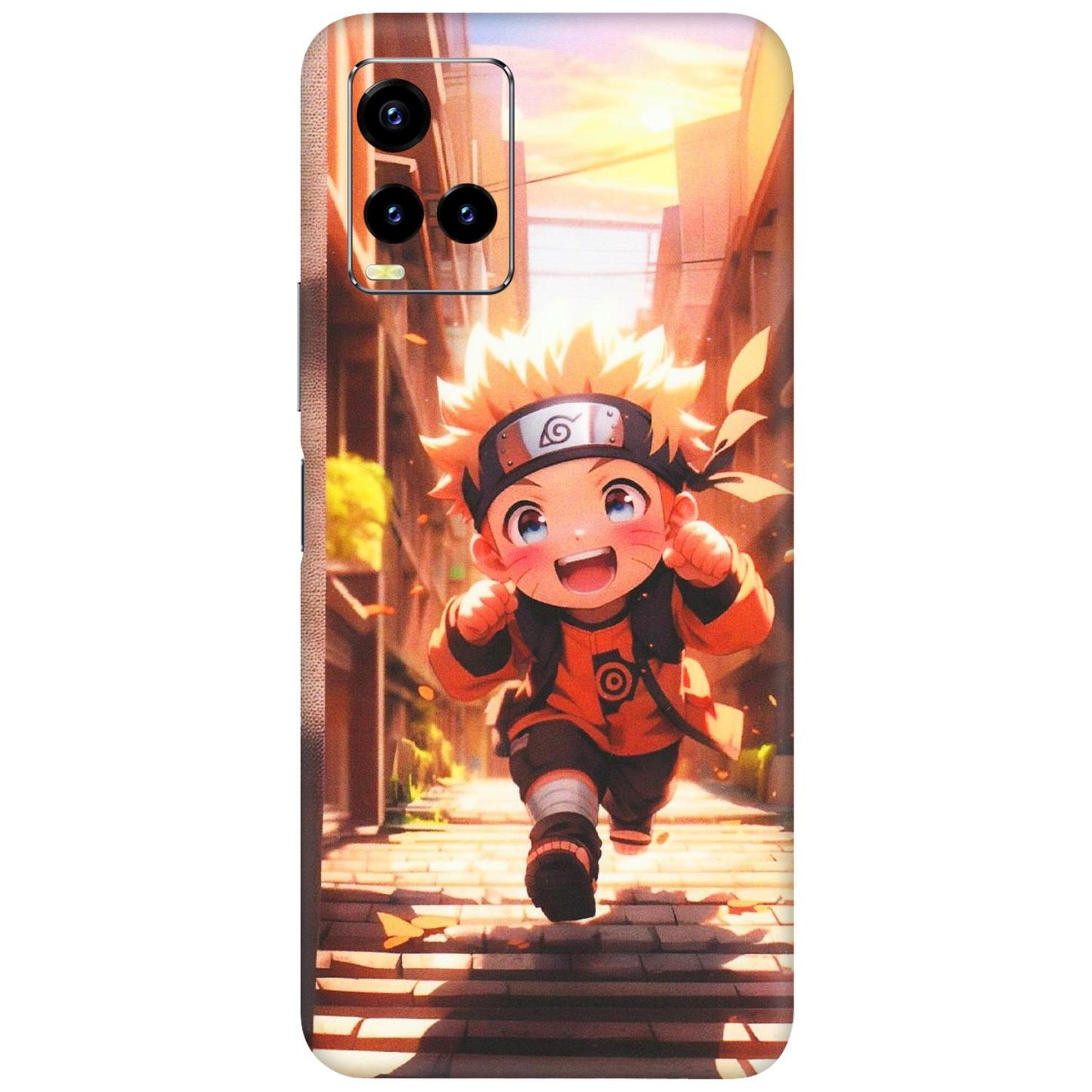 VIVO Y Series Phone Skins (All Models) - Naruto Cute Toon Running - Matte Finish (M-04) Vivo Y21 2021