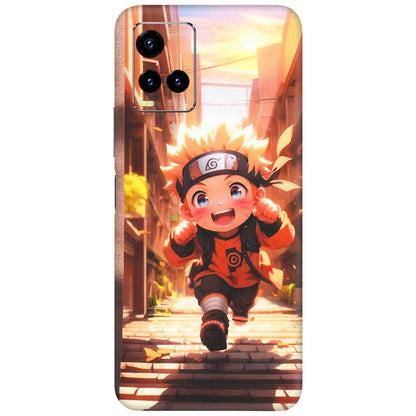 VIVO Y Series Phone Skins (All Models) - Naruto Cute Toon Running - Matte Finish (M-04) Vivo Y21 2021