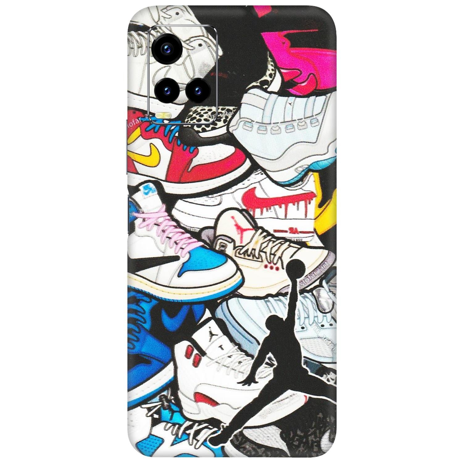 VIVO Y Series Phone Skins (All Models) - Jordan Sneakers Fan - Matte Finish (M-80) Vivo Y21 2021