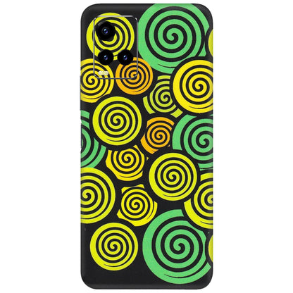 VIVO Y Series Phone Skins (All Models) - Crazy Spiral - Matte Finish (M-91) Vivo Y21 2021