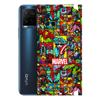 VIVO Y Series Phone Skins (All Models) - MARVELOUS Comic Characters - 3D Embossed Finish (L-129) Vivo Y21 G