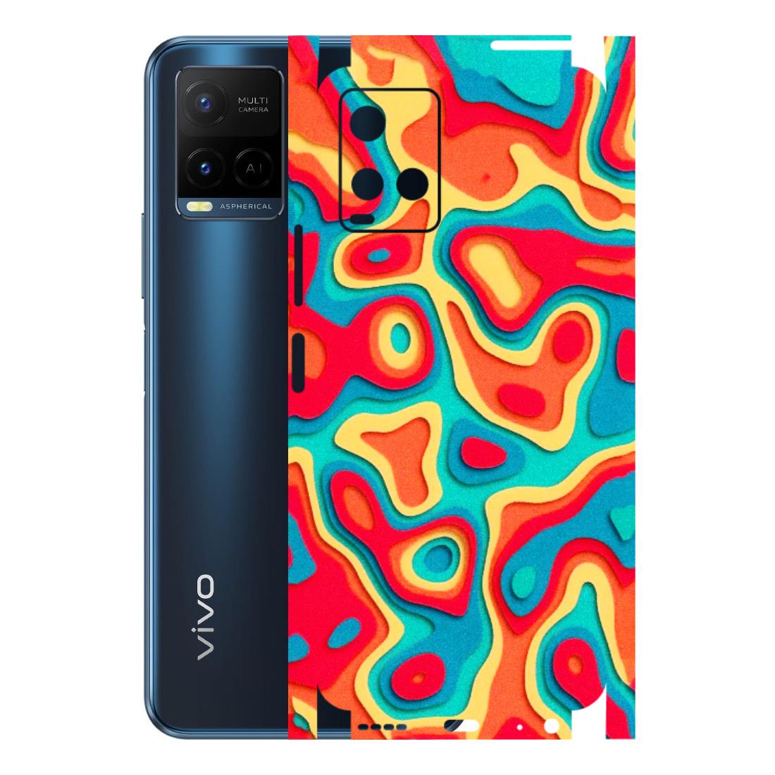 VIVO Y Series Phone Skins (All Models) - Abstract Swirl - 3D Embossed Finish (L-150) Vivo Y21 G