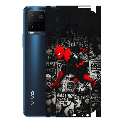 VIVO Y Series Phone Skins (All Models) - SpiderMan New - 3D Embossed Finish (L-162) Vivo Y21 G